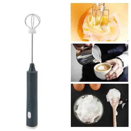 2 In 1 Rechargeable Coffee Beater and Egg Mixer and Milk Frother
